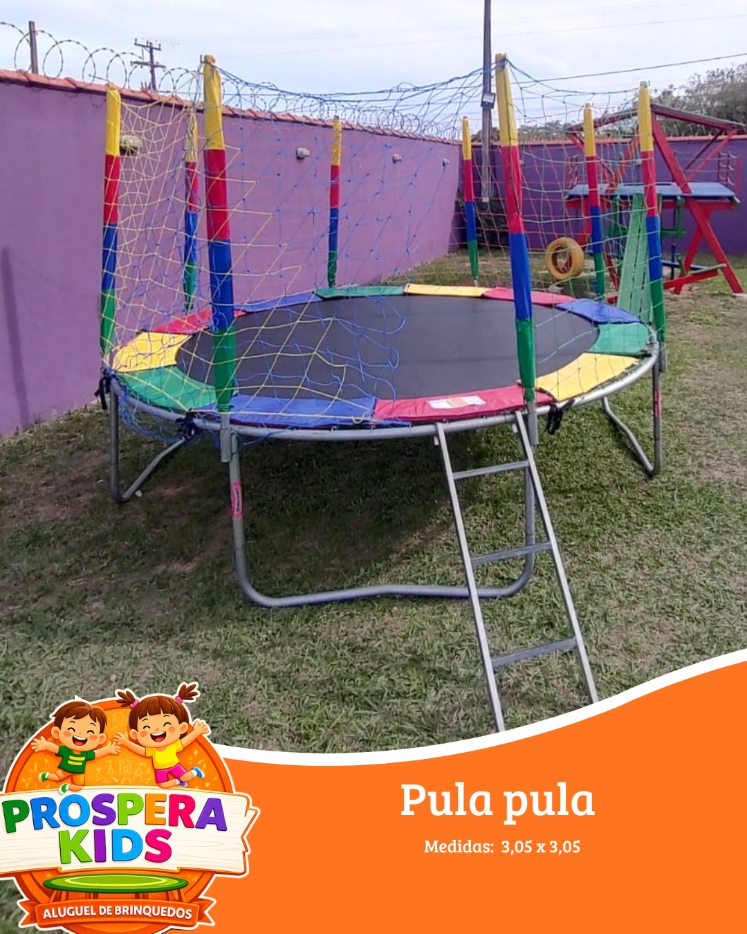 Pula-pula da Próspera Kids disponível para aluguel